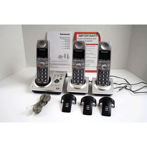 Panasonic KX-TG1033S Phone System in Silver‎ - 3 Handsets